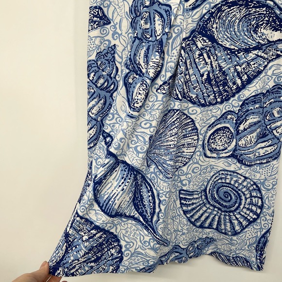 Lilly Pulitzer Amina V-Neck Swing Dress Women's Size XXS Blue Peri Pop Up Shells - Picture 5 of 8